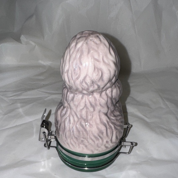 ContainedArt Groundhog Ceramic Jar with Metal Clamp New - Picture 5 of 7